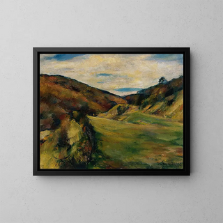 Prairie am Dreimarkstein in Sievering - Egge Sturm-Skrla — gerahmtes Bild an der Wand