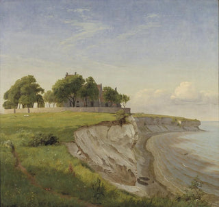 Église de Hjerup sur les falaises de Stevns, Zealand - P C Skovgaard