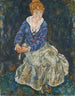 Portrait der Ehefrau des Künstlers Edith Schiele - Egon Schiele — Ansicht des Kunstwerks