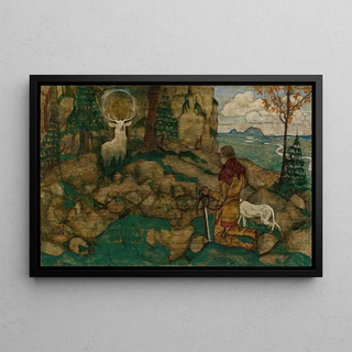 Egon Schiele - Die Vision Des Heiligen Hubertus The Vision Of St Hubert.webp