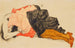 Frau, die ihr Gesicht versteckt - Egon Schiele — Ansicht des Kunstwerks