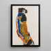 Moa - Egon Schiele — gerahmtes Bild an der Wand