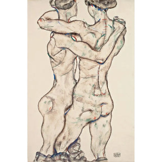 Egon Schiele - Naked Girls Embracing.webp