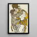 Die Frau von Schiele mit ihrem kleinen Neffen - Egon Schiele — gerahmtes Bild an der Wand