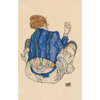 Egon Schiele - Seated Woman Back View.webp