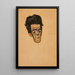 Selbstporträt - Egon Schiele — gerahmtes Bild an der Wand