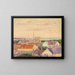 Vue de la ville - Egon Schiele — gerahmtes Bild an der Wand