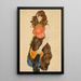 Reproduktion des Gemäldes Frau stehend Prostituierte - Egon Schiele