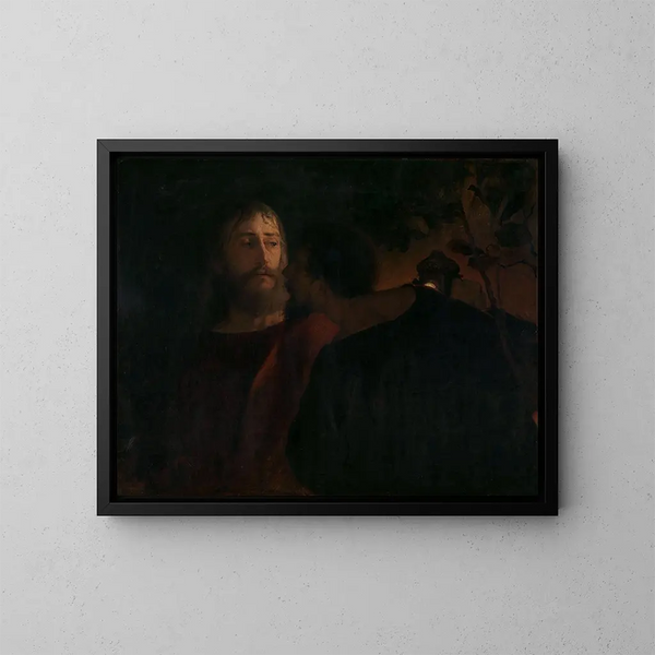 Judas Iskariot - Eilif Peterssen — gerahmtes Bild an der Wand