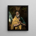 Saint Pierre en larmes - El Greco — gerahmtes Bild an der Wand