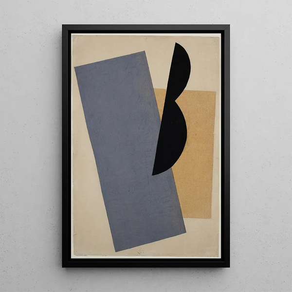 Reproduktion des Gemäldes Composition BleuJauneNoir - El Lissitzky
