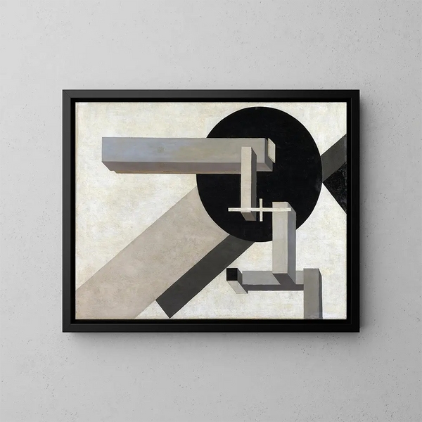 Proun 1D - El Lissitzky — gerahmtes Bild an der Wand