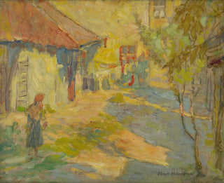in der Hofe - Elemér Halász-Hradil — Ansicht des Kunstwerks