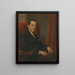 Portrait eines Mannes - Elemér Halász-Hradil — gerahmtes Bild an der Wand