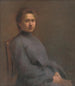 Portrait der Künstlerin - Elemér Halász-Hradil — Ansicht des Kunstwerks