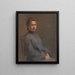 Portrait der Künstlerin - Elemér Halász-Hradil — gerahmtes Bild an der Wand