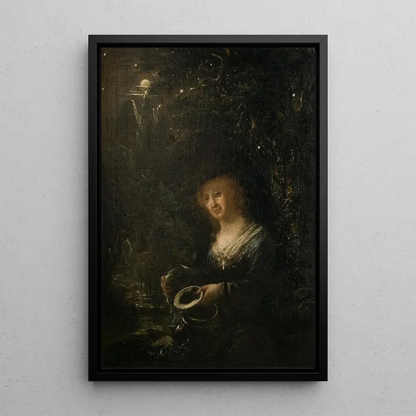 Maria Gyllenstierna de Lundholm 1716-1783 Baronin - Elias Martin — gerahmtes Bild an der Wand