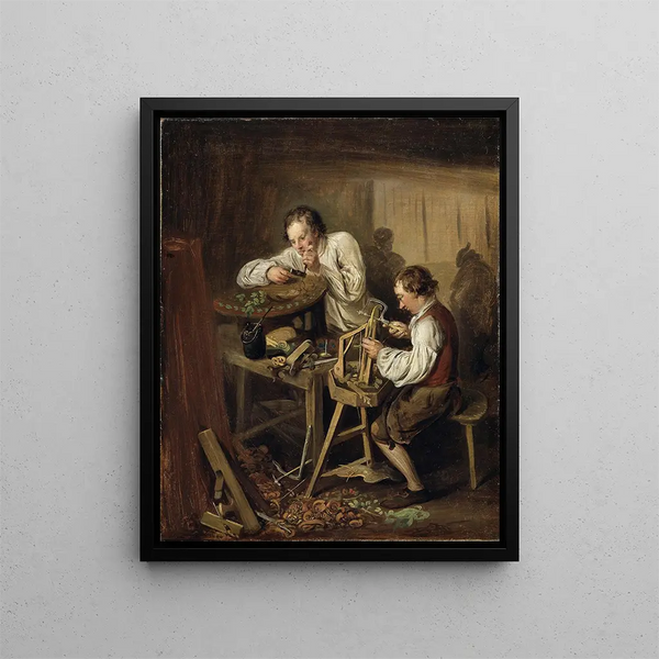 Les ébènes - Elias Martin — gerahmtes Bild an der Wand