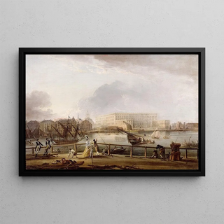 Elias Martin - View of Stockholm Palace from the Skeppsholm Bridge.webp