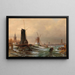 Holländisches Sägewerk, Wassermühle und Mehlmühle bei Amsterdam - Elias Pieter van Bommel — gerahmtes Bild an der Wand