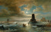 Nacht im Mondschein im Winter im Freien bei Amsterdam - Elias Pieter van Bommel — Ansicht des Kunstwerks