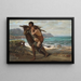 Fischer und Meerjungfrau - Elihu Vedder — gerahmtes Bild an der Wand