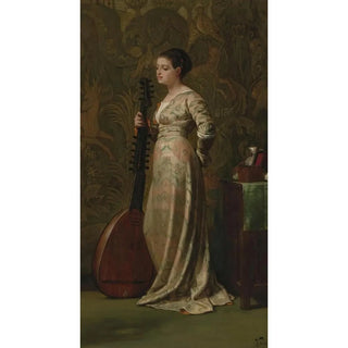 Elihu Vedder - Girl With A Lute.webp