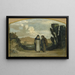 Moines sur la voie Appienne - Elihu Vedder — gerahmtes Bild an der Wand
