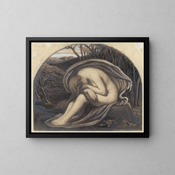 La Madeleine - Elihu Vedder — gerahmtes Bild an der Wand