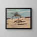 Baum und Gräber auf dem Weg von Tel El Armano, Ägypten - Elihu Vedder — gerahmtes Bild an der Wand