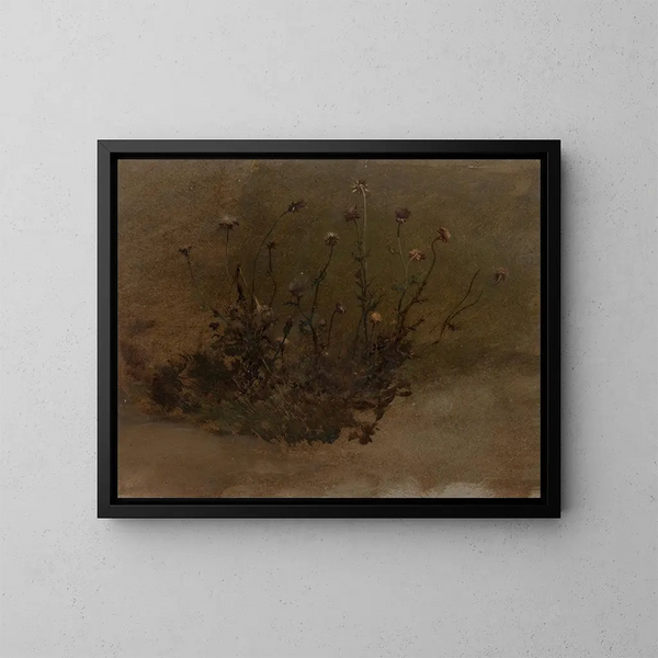 Wildblumen - Elihu Vedder — gerahmtes Bild an der Wand