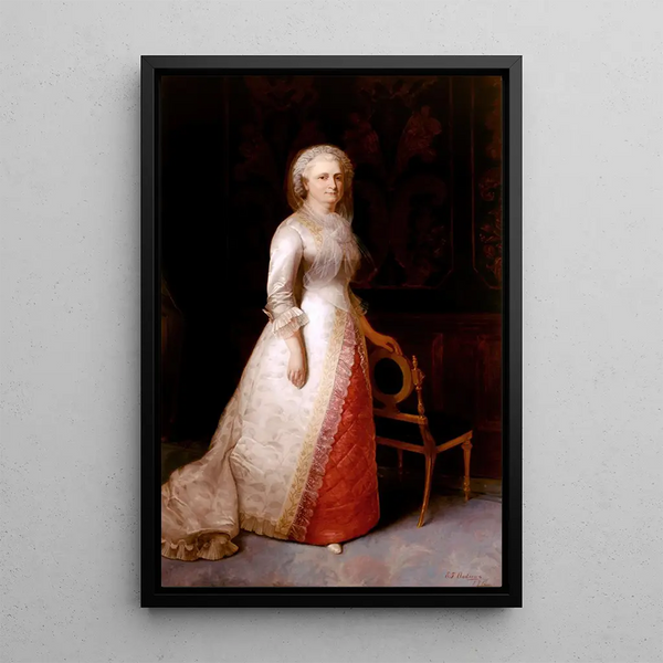 Reproduktion des Gemäldes Martha Dandridge Custis Washington - Eliphalet Fraser Andrews