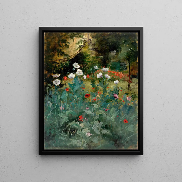 Mohnblumen - Eliphalet Fraser Andrews — gerahmtes Bild an der Wand