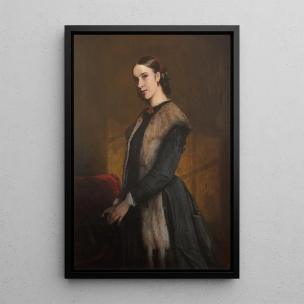 L'écrivaine Emma Kraft - Elisabeth Jerichau-Baumann — gerahmtes Bild an der Wand