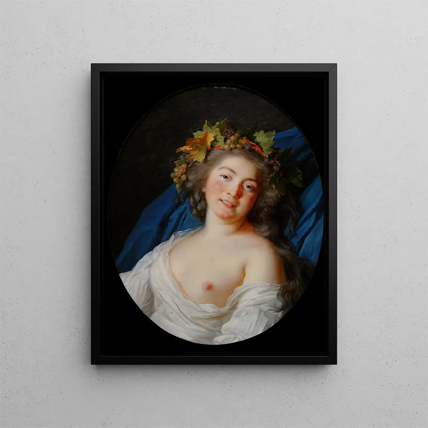 Bacchante - Elisabeth Louise Vigée Le Brun — gerahmtes Bild an der Wand