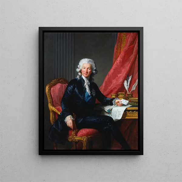 Charles Alexandre de Calonne - Elisabeth Louise Vigée Le Brun — gerahmtes Bild an der Wand