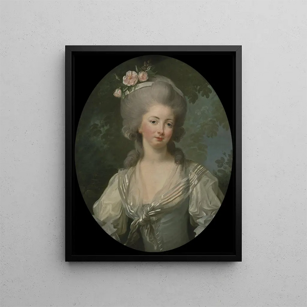 Ernestine Frédérique Prinzessin von Croÿ - Elisabeth Louise Vigée Le Brun — gerahmtes Bild an der Wand