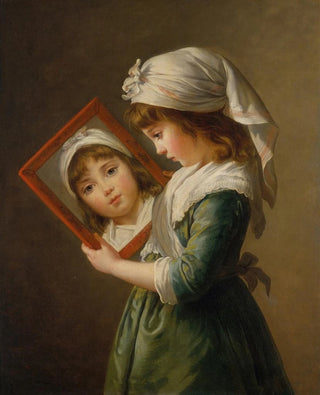 Elisabeth Louise Vige Le Brun - Julie Le Brun Looking in a Mirror.webp