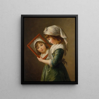 Elisabeth Louise Vige Le Brun - Julie Le Brun Looking in a Mirror.webp