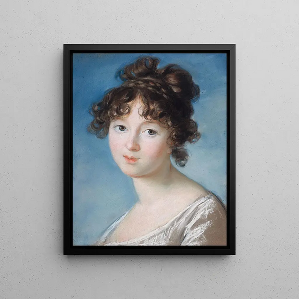Die Prinzessin Radziwill 1781-1808 - Elisabeth Louise Vigée Le Brun — gerahmtes Bild an der Wand