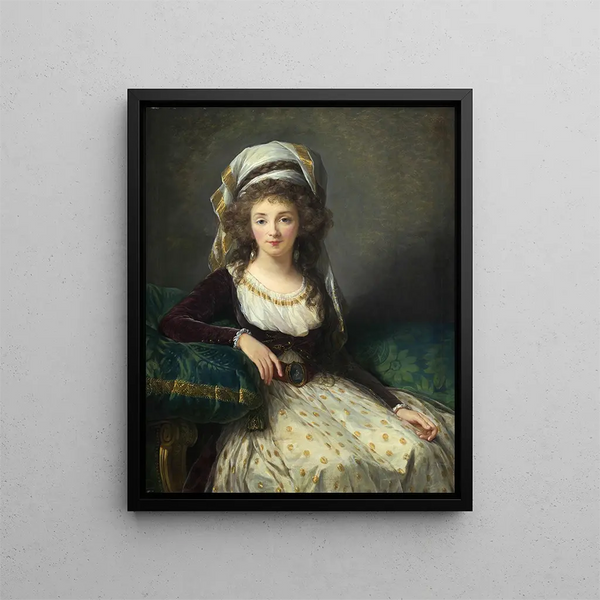 Madame d'Aguesseau de Fresnes - Elisabeth Louise Vigée Le Brun — gerahmtes Bild an der Wand