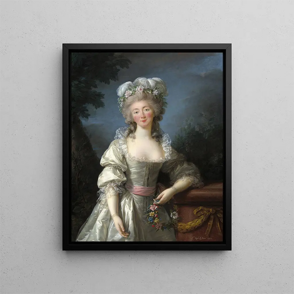Madame du Barry - Elisabeth Louise Vigée Le Brun — gerahmtes Bild an der Wand