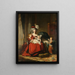 Marie-Antoinette von Lothringen, Königin von Frankreich der Habsburger, und ihre Kinder - Elisabeth Louise Vigée Le Brun — gerahmtes Bild an der Wand