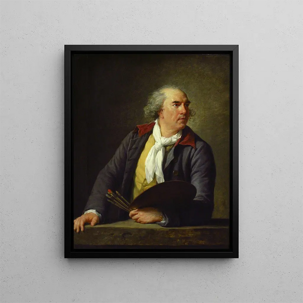 Portrait von Hubert Robert - Elisabeth Louise Vigée Le Brun — gerahmtes Bild an der Wand