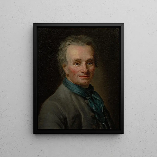 Portrait of Jean Baptiste Lemoyne the Younger - Elisabeth Louise Vigée Le Brun — gerahmtes Bild an der Wand
