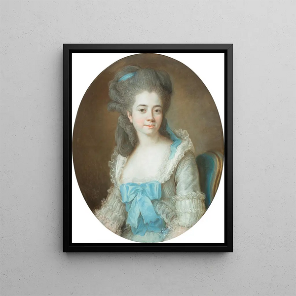 Portrait von Madame Aignan de Sanlot - Elisabeth Louise Vigée Le Brun — gerahmtes Bild an der Wand