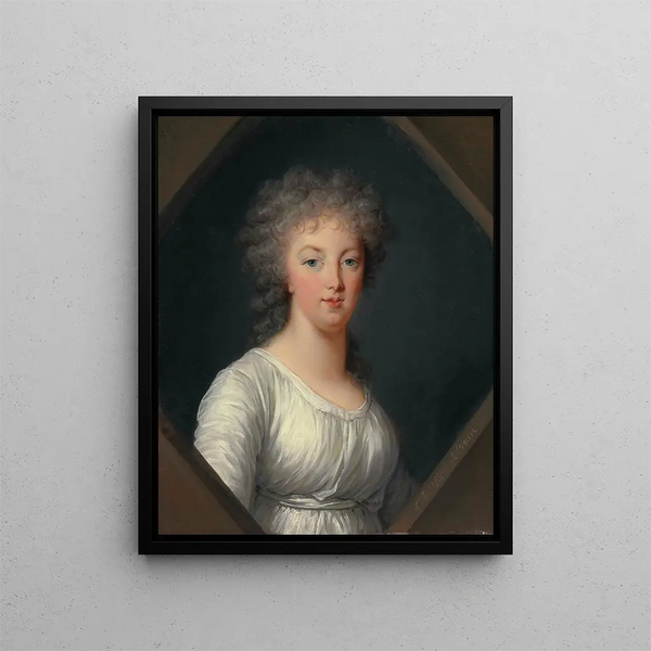 Portrait de Marie-Antoinette 1755-1793 - Elisabeth Louise Vigée Le Brun — gerahmtes Bild an der Wand