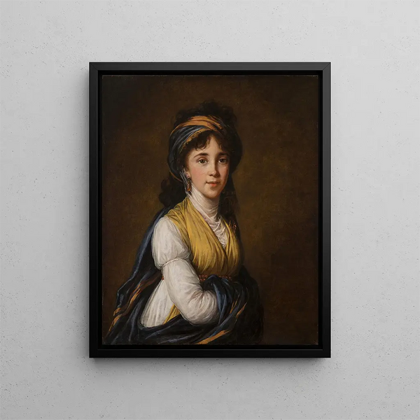 Portrait der Prinzessin Belozersky - Elisabeth Louise Vigée Le Brun — gerahmtes Bild an der Wand