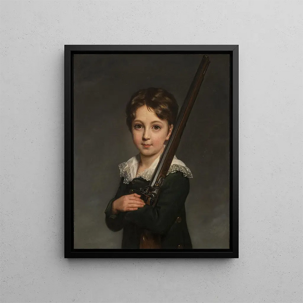 Portrait eines jungen Jungen - Elisabeth Louise Vigée Le Brun — gerahmtes Bild an der Wand