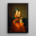 Portrait der Prinzessin Alexandra Golitsyna und ihres Sohnes Piotr - Elisabeth Louise Vigée Le Brun — gerahmtes Bild an der Wand